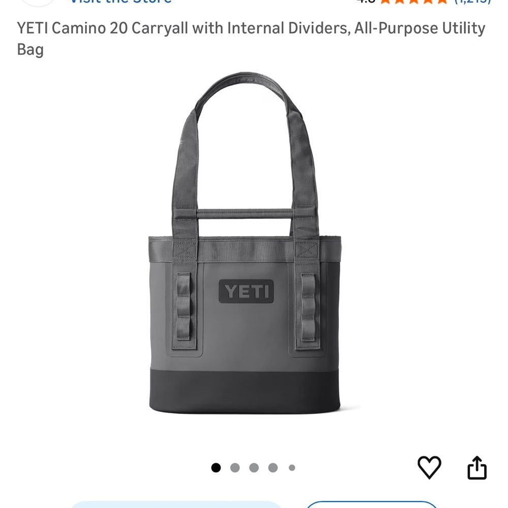 YETI Camino 20 Carryall in Gray